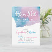 Hij of zij nodigt de vrouw uit kaart (Staand voorkant)