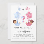 Hij of zij nodigt de vrouw uit kaart (Voorkant)