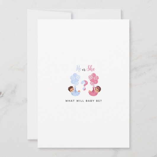 Hij of zij nodigt de vrouw uit kaart (Achterkant)