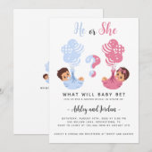 Hij of zij nodigt de vrouw uit kaart (Voorkant / Achterkant)