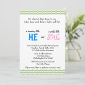 Hij of zij nodigt de vrouw uit kaart (Staand voorkant)