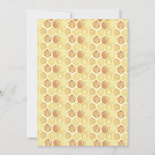 Hij of zij onthult de uitnodiging tot het Baby sho (Achterkant)