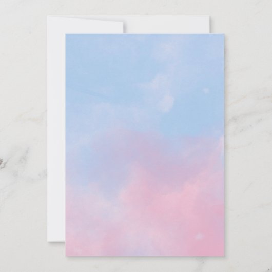 Hij of zij onthult het geslacht van de babykleding kaart (Achterkant)