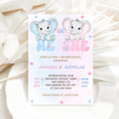 Hij of zij onthult het geslacht van de olifant kaart