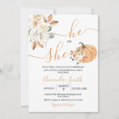 Hij of zij Oranje pompoenen Kaart (Voorkant)