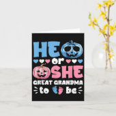 Hij of zij overgrootmoeder te zijn Baby gender ope Kaart (Gele Bloem)