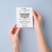 Hij of zij roze blauw pomkin Gender Reopenbaart he Flyer (Hand)