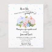 Hij of zij roze blauw pompoen (Voorkant)