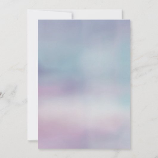 Hij of zij roze blauw pompoen kaart (Achterkant)