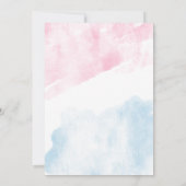 Hij of zij roze en blauw geslacht onthullen sjablo kaart (Achterkant)