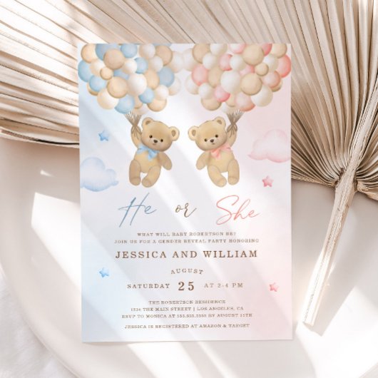 Hij of zij Teddy Bear Geslacht Onthullen Kaart