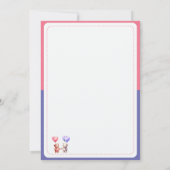 Hij of zij Teddybeer ballonnen Geslacht onthullen Kaart (Achterkant)