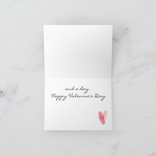 Hij of zij, Valentijnsdag liefdesharten Kaart (Binnen)