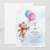 Hij of zij wacht nauwelijks op de geslachtsonthull kaart (Voorkant / Achterkant)