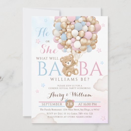 Hij of zij wacht nauwelijks op gender reveal Baby  Kaart (Voorkant)