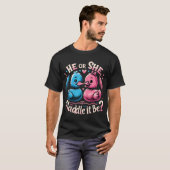 Hij of zij waddle het Shirt Schattigee eend gender (Voorkant volledig)