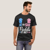 Hij of zij waddle het zijn Shirt duck gender revea (Voorkant volledig)