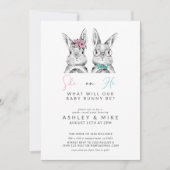 Hij of zij wat Baby zal zijn, onthullen Bunny Kaart (Voorkant)