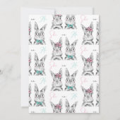 Hij of zij wat Baby zal zijn, onthullen Bunny Kaart (Achterkant)