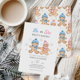 Hij of zij wat bakt peperkoek geslacht onthullen kaart