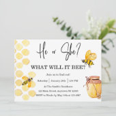 Hij of zij wat het gender zal worden onthullen kaart (Staand voorkant)