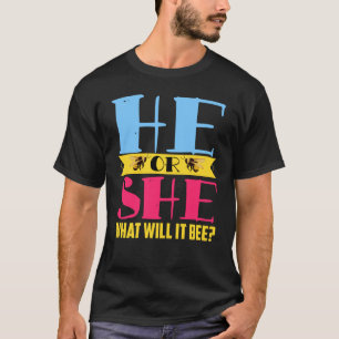 Hij of zij wat het gender zal zijn onthult de zwan t-shirt
