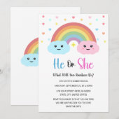 Hij of zij wat onze regenboog zal zijn Geslacht on Kaart (Voorkant / Achterkant)