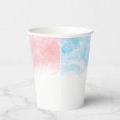 Hij of zij Waterverf Gold Glitter Gender onthullin Papieren Bekers (Rechts)