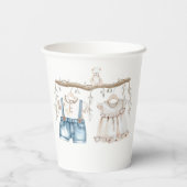 Hij of zij Waterverf kleren Gender onthullen Papieren Bekers (Achterkant)