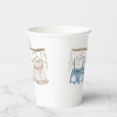 Hij of zij Waterverf kleren Gender onthullen Papieren Bekers (Rechts)