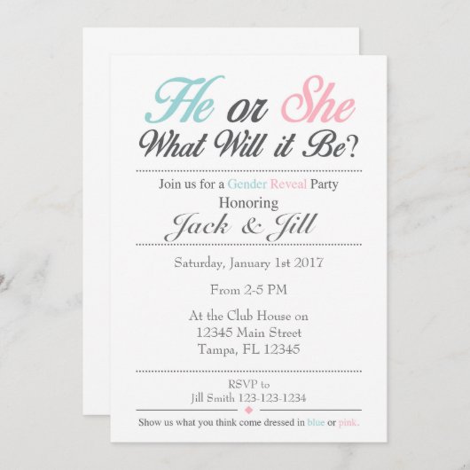 Hij of zij weet wat het is om een uitnodiging te o (Voorkant / Achterkant)