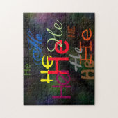 Hij over Puzzle Legpuzzel (Verticaal)