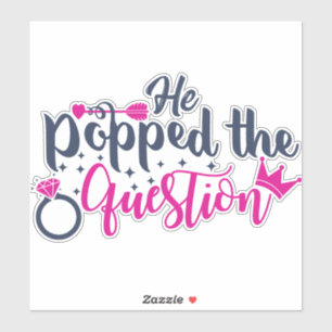 Hij pakte de vraag sticker