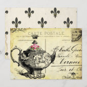 Hij QUeeN's TeA PaRTy Kaart (Voorkant / Achterkant)