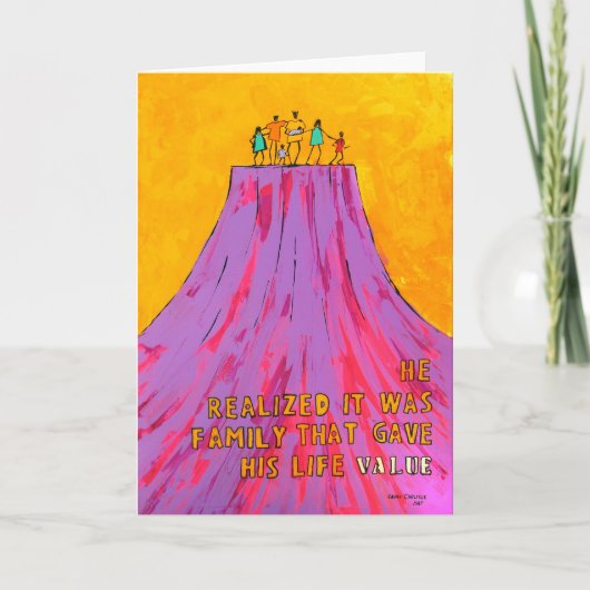 Hij realiseerde het familie was die zijn het kaart (Voorkant)