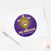 Hij regeert! De Leeuw van Juda STICKERS (Envelop)