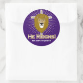Hij regeert! De Leeuw van Juda STICKERS (Tas)
