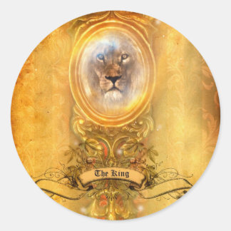 Hij Reigns Ronde Sticker