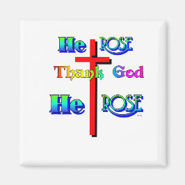 Hij Roos Godzijdank Hij Roos ijskastmagneet Magneet