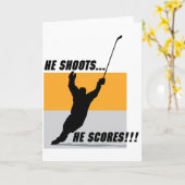 Hij schiet..Hij scoort! Kaart (Gele Bloem)
