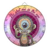 Hij schoot me in de ogen dartbord (Voorkant)