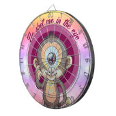 Hij schoot me in de ogen dartbord (Voorkant Rechts)