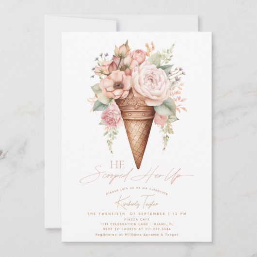 Hij schraapte haar ijs Vrijgezellenfeest Kaart