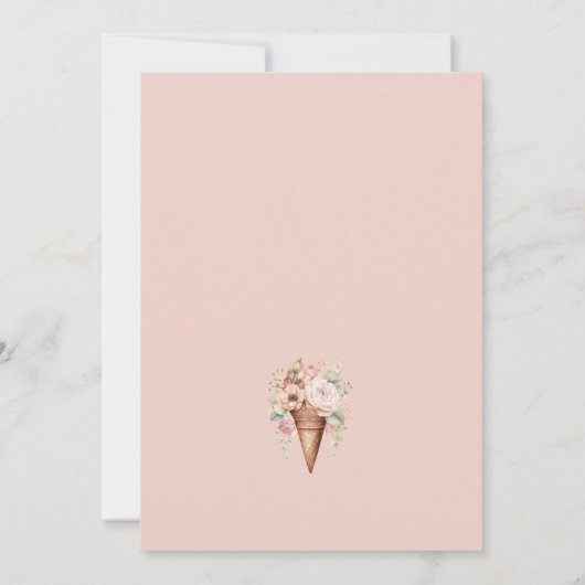 Hij schraapte haar ijs Vrijgezellenfeest Kaart (Achterkant)