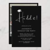 Hij schreef het script voor de Minimal Photo Gradu Kaart (Voorkant / Achterkant)