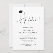 Hij schreef het script voor de Minimal Photo Gradu Kaart (Voorkant)