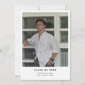 Hij schreef het script voor de Minimal Photo Gradu Kaart (Achterkant)