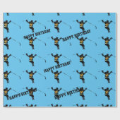 Hij scoort! - IJshockeyspeler Cadeaupapier (Vlak)