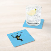 Hij scoort! - IJshockeyspeler Kartonnen Onderzetters (Insitu)