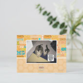 Hij sez hes uitgebeend groot briefkaart (Staand voorkant)